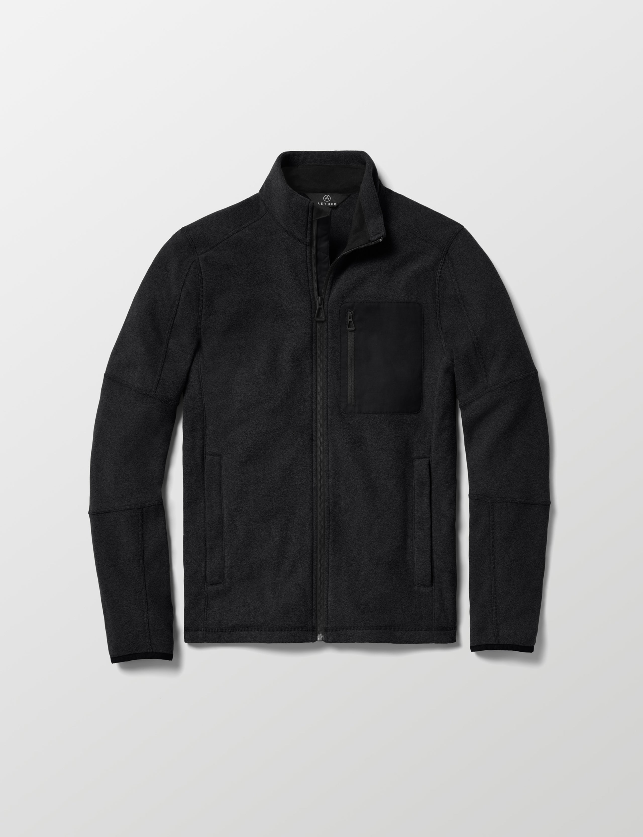Sutherlin Full-Zip in Onyx Black from AETHER Apparel.