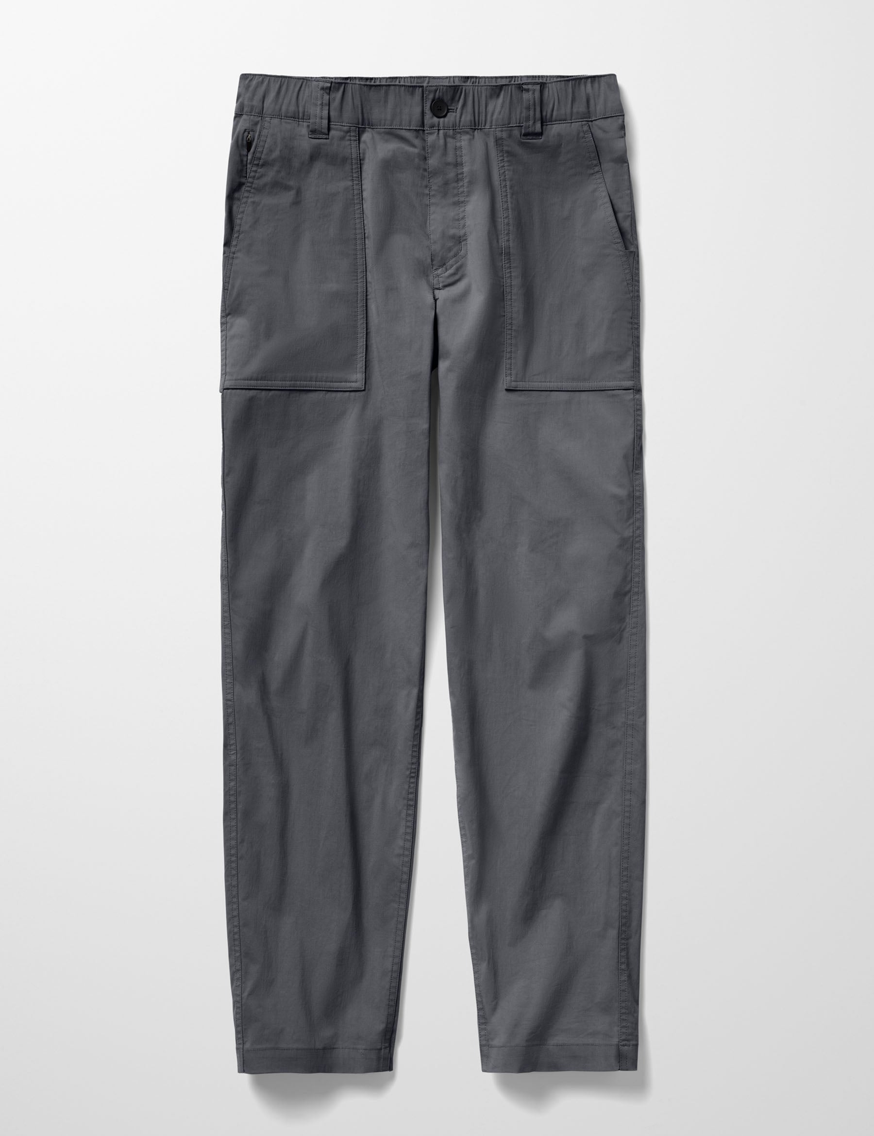 Flat lay image of the Zermatt Hiking Pant in Graphite from AETHER Apparel.